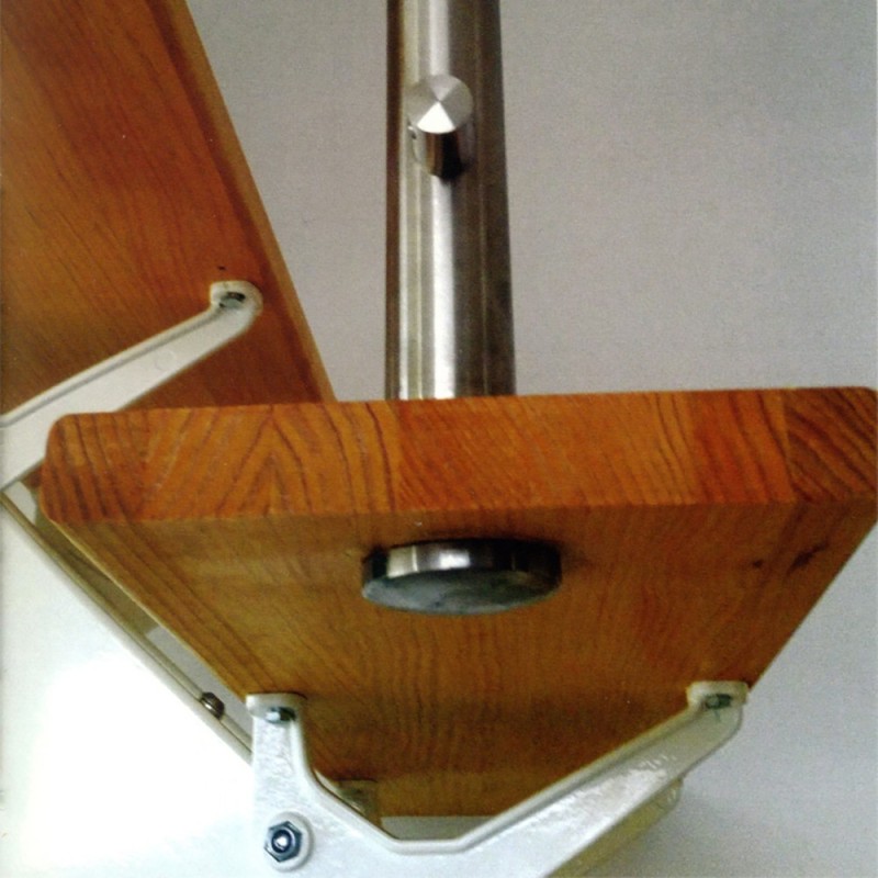 Poteaux AISI 304 Ø42,4mm haut 970mm pré assemblés pour marches