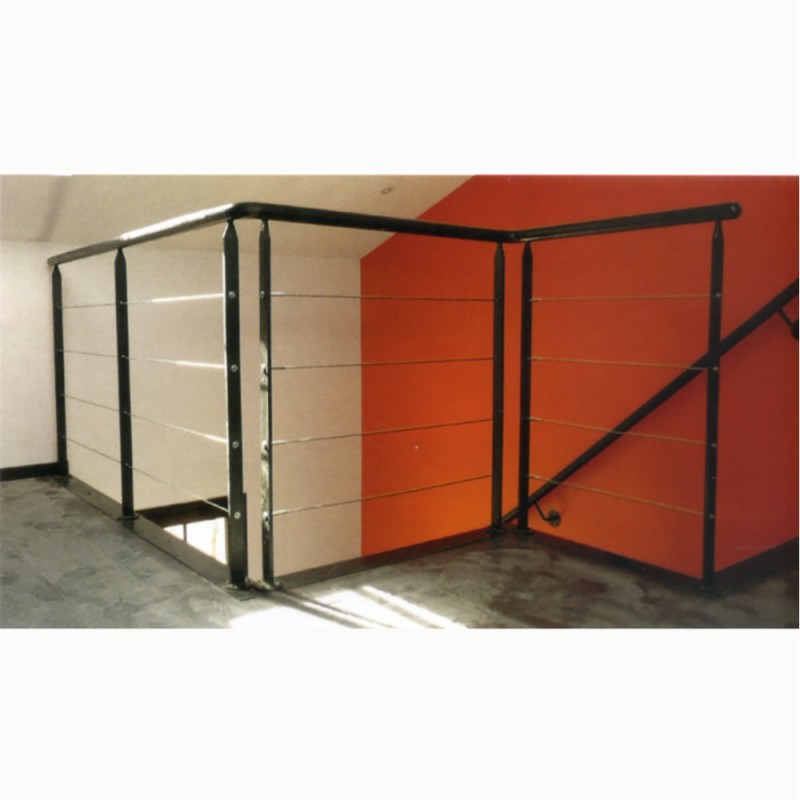 Poteau acier doux plat 40x12mm hauteur 1000mm extrémité biseautée 65x12mm