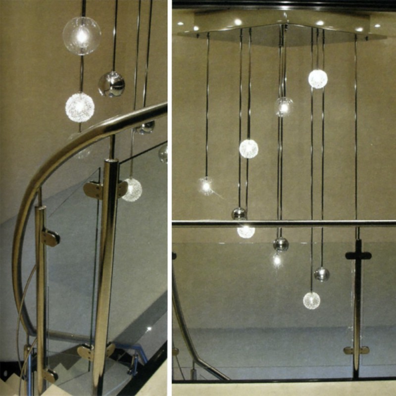 Poteaux ronds ou carrés inox avec platines pour montage des verres