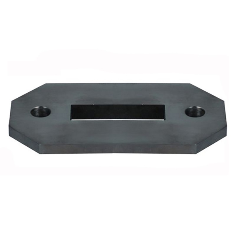 Embase, platine de fixation pour poteau acier IN2102 plat de 40x12