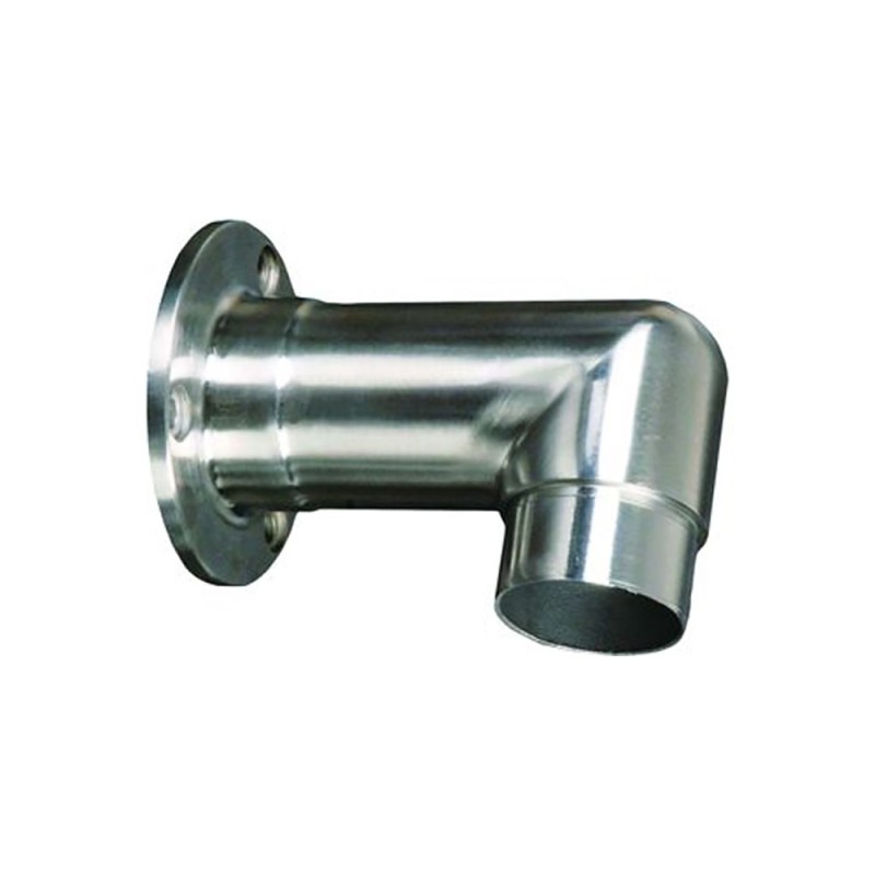 Connecteurs muraux coudés 90° pour tubes de mains courantes inox