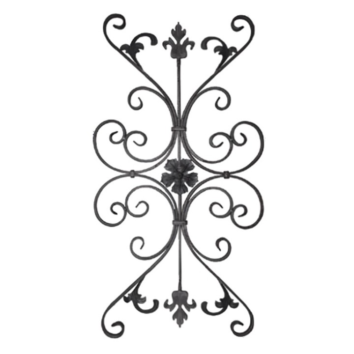 Panneau décoratif balustre en acier forgé grenaillé 1010x540mm