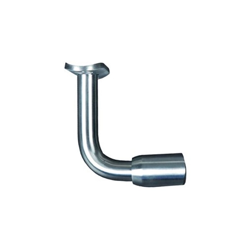 Support déporté coudé pour poteaux inox Ø42,4mm et tubes ronds