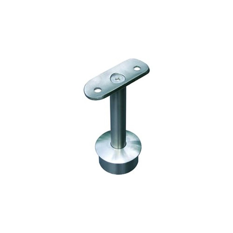 Supports muraux de mains courantes tubulaires en acier inox ou bois