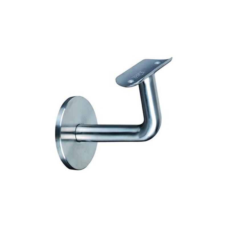 Supports muraux à sceller de mains courantes en acier inox ou bois