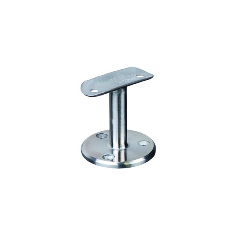 Supports muraux de mains courantes tubulaires en acier inox ou bois