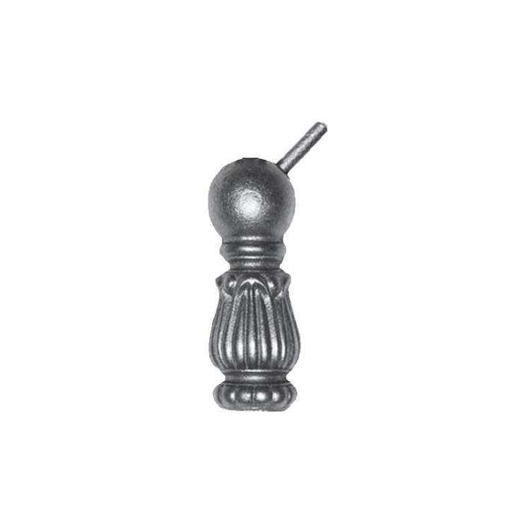 Garniture haute fonte pour barreau d'escaliers droits ou anglaise