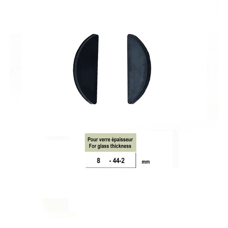 Caoutchouc pour pinces déportées de verres 8mm à 12,76mm