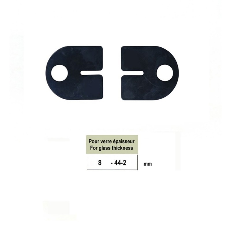 Lot de 2 caoutchoucs pour pinces 40mm à verres de 8mm à 10,76mm