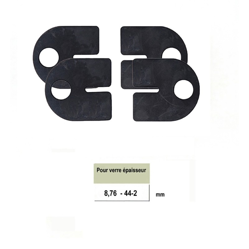 Lot de 4 caoutchoucs pour pinces 45mm à verres 8,76mm à 12,76mm