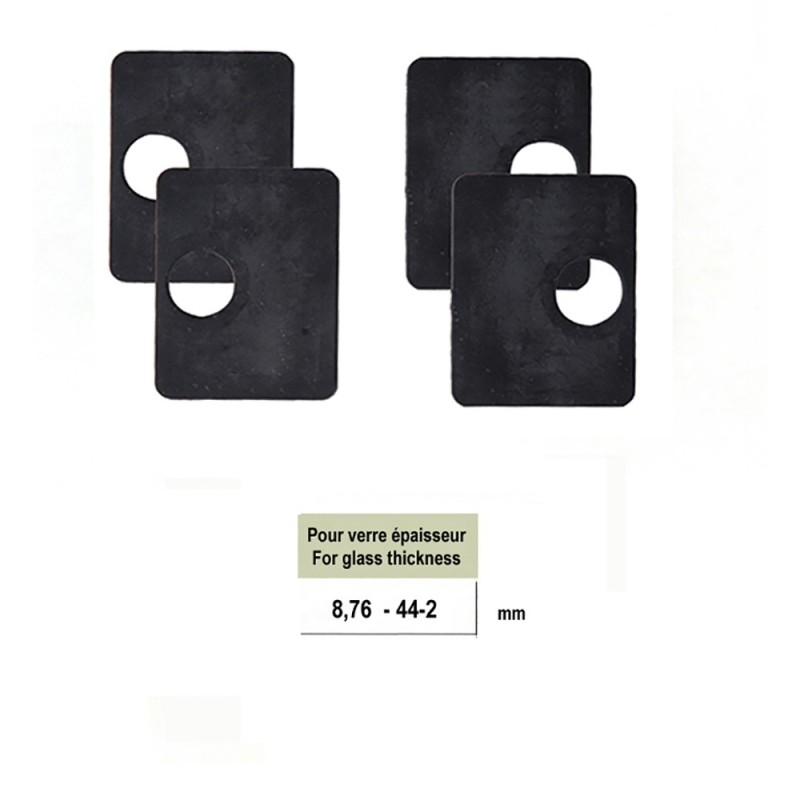 Lot de 4 caoutchoucs pour pinces 44mm à verres 8,76mm à 12,76mm