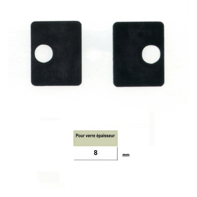 Lot de 2 caoutchoucs pour pinces 45mm à verres de 8mm à 10,76mm
