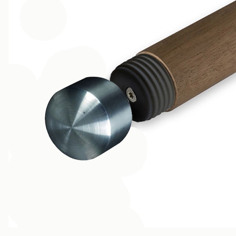 Embouts plats inox 304 et 316 pour main courante bois Ø42mm