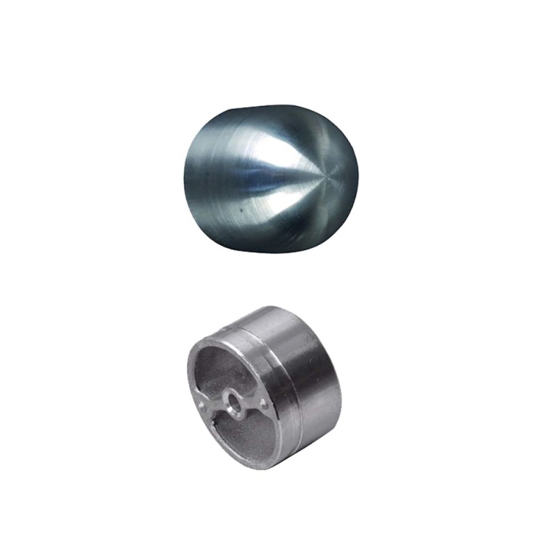 Embouts bombés inox 304 et 316 pour main courante bois Ø42mm