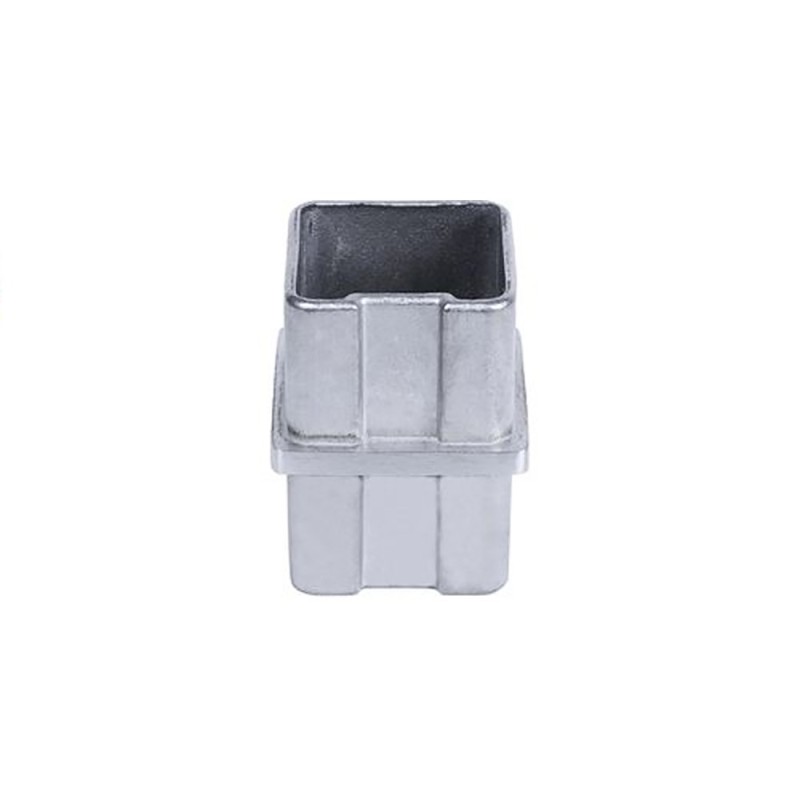 Connecteur union en acier inox 316 pour tubes carrés de 40x40mm