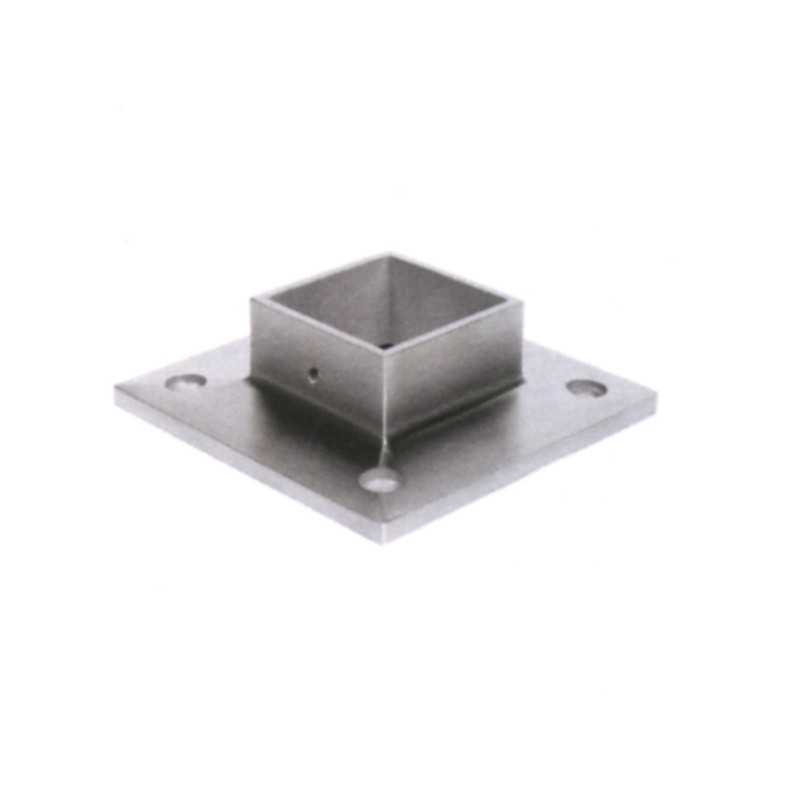 Connecteur mural pour tubes de mains courantes 40x40mm inox316