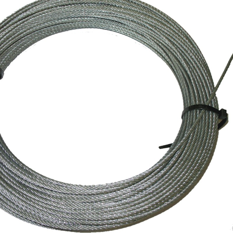 Câbles en acier inoxydable AISI316 Ø4mm ou Ø6mm en 7x19 brins