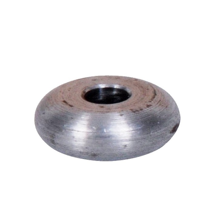 Boule méplate en acier décolleté ø20mm x 10mm trou au centre ø6