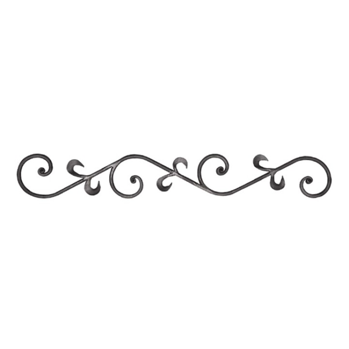 Panneau décoratif balustre en acier forgé grenaillé 900mmx130mm