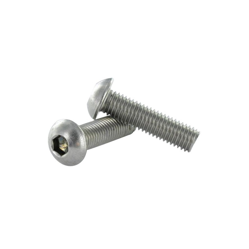 Vis acier inox 316 au pas métal M6x20mm à M8x60mm tête BHC