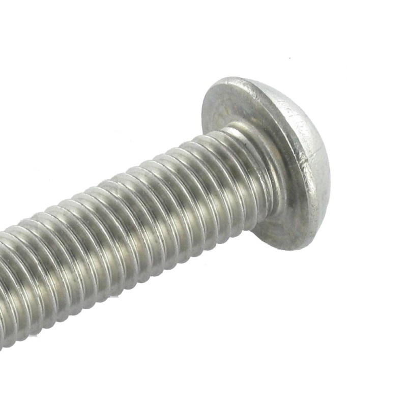 Vis acier inox 316 au pas métal M6x20mm à M8x60mm tête BHC