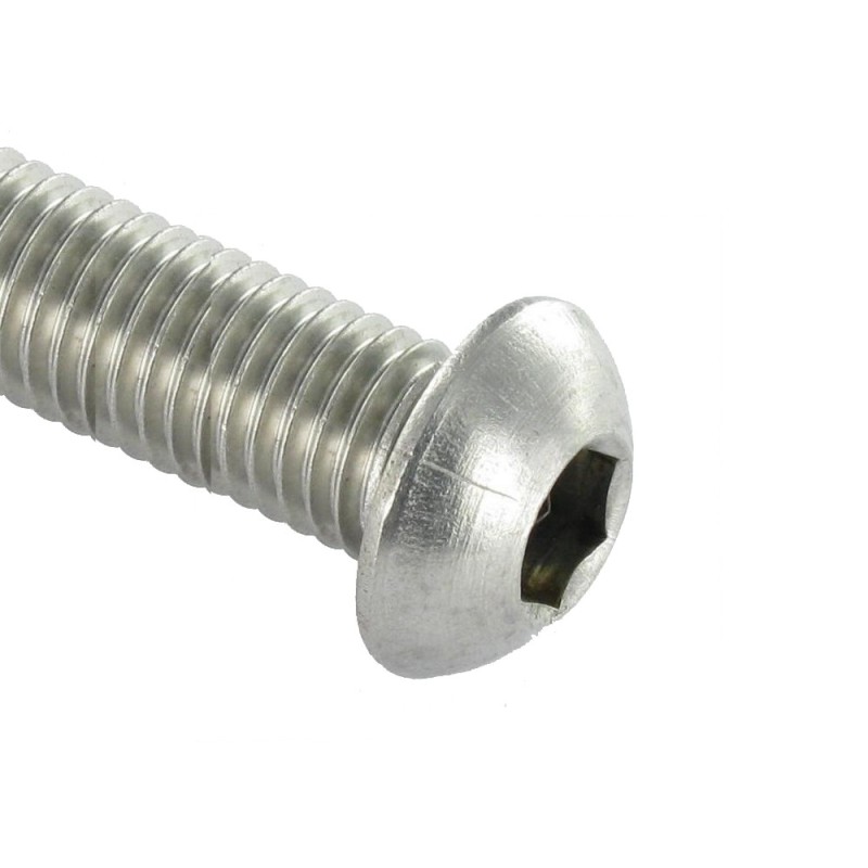 Vis acier inox 316 au pas métal M6x20mm à M8x60mm tête BHC
