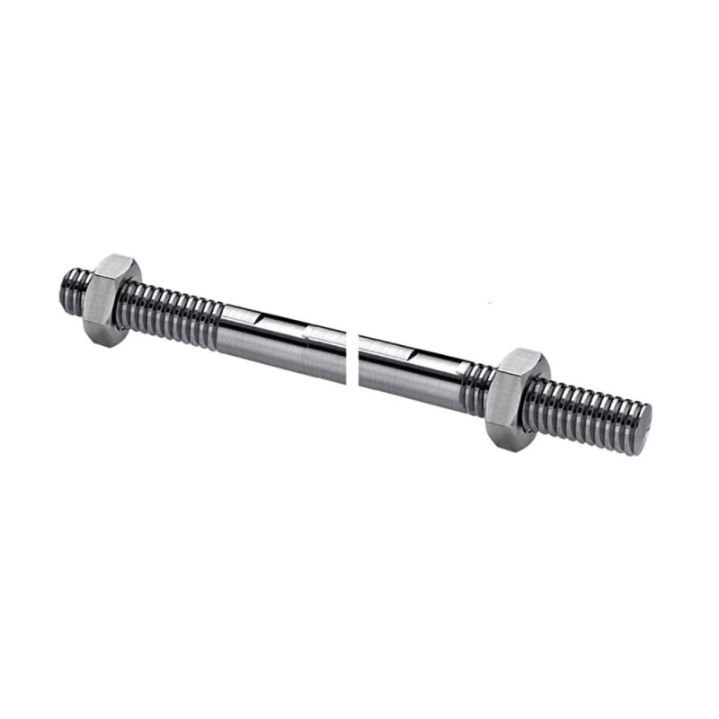 Axes tirants Ø12mm en acier inox 316 pour marquises en verre