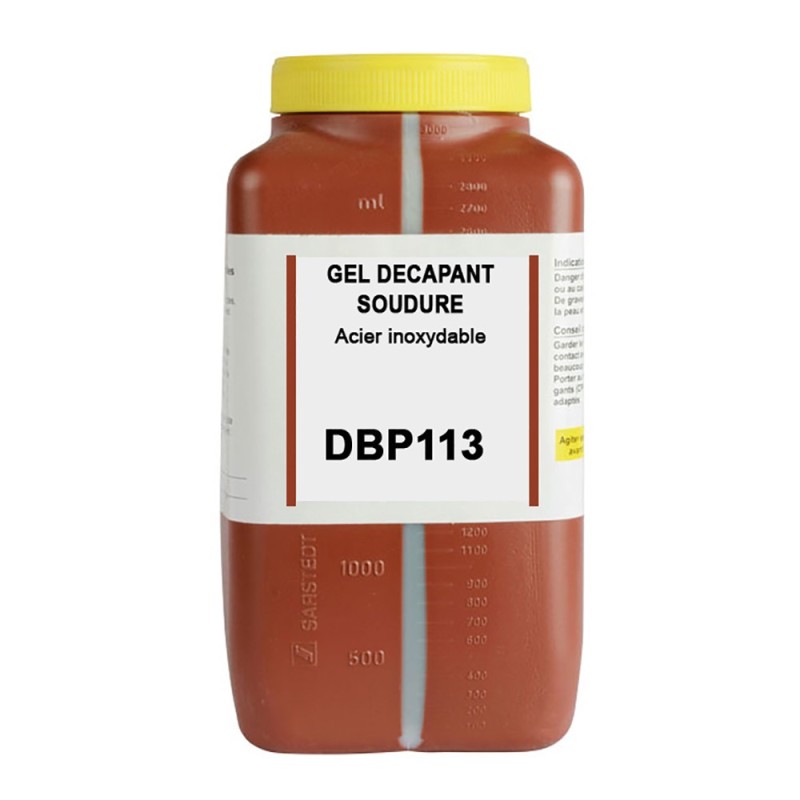 Pot de 3 kg de gel décapant piur soudures sur les aciers inoxydables