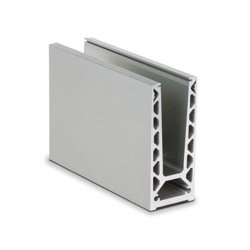 Profils aluminium pour garde corps en verre 12,76mm à 21,52mm