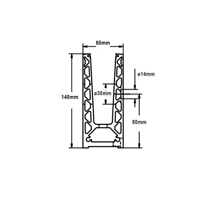 Angles de profilé aluminium verres 12,76 à 21,52 fixation à l'anglaise