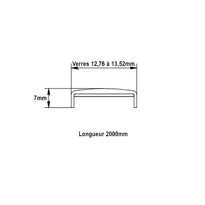 Protection aluminium de verres épaisseur 12,76mm à 21,52mm