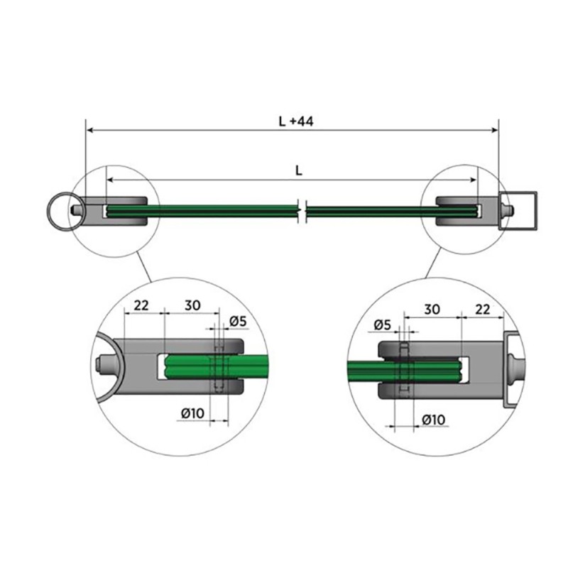 lot de 4 pinces inox 316 système complet multiverre 8 à 12,76mm