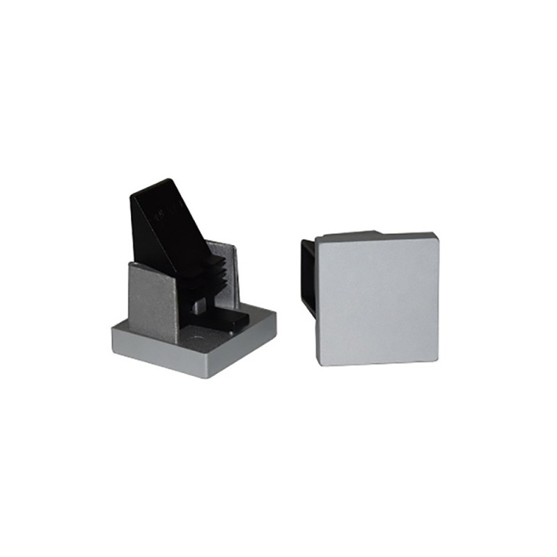 Embout en aluminium anodisé pour kit d'appuis de fenêtres verres