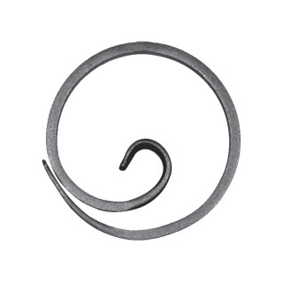 Cercles roulés en forme d'escargot ø110mm plat de 12x6 à 16x6mm