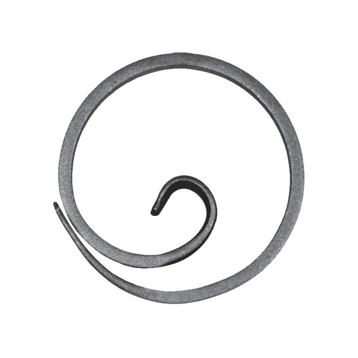 Cercles roulés en forme d'escargot ø110mm plat de 12x6 à 16x6mm