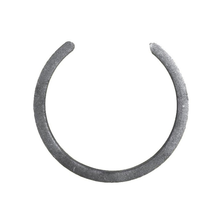 Cercle ouvert en aluminium injecté ø100mm plat de 14x5mm