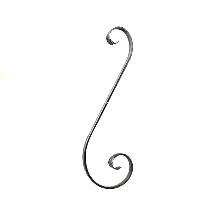 Volutes en forme de S avec bouts en queue de carpe 350 et 450mm