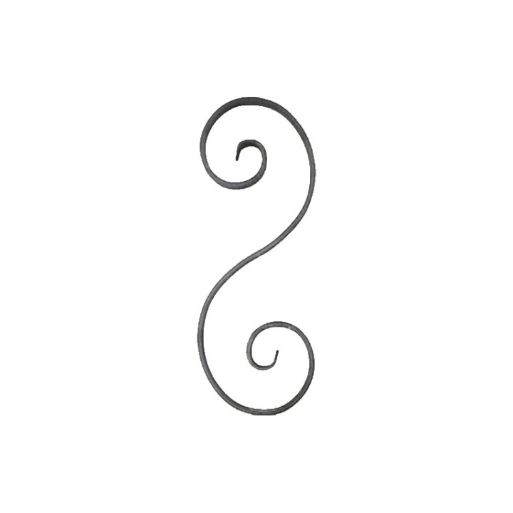 Volutes en forme de S avec bouts en queue de carpe 280 et 320mm