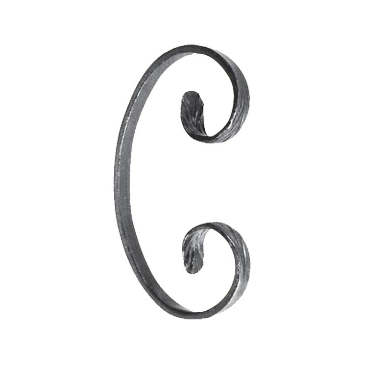 Volutes en forme de C avec queue de carpe hauteur 150 et 190mm