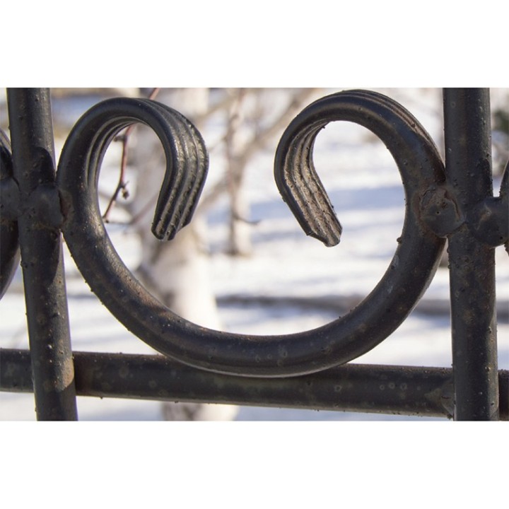 Volutes en forme de C avec queues de carpes hauteur 135mm x 70
