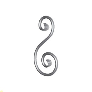 Volutes en forme de S avec queues de carpes hauteur 230 et 360mm