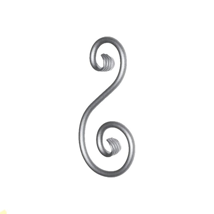 Volutes en forme de S avec queues de carpes hauteur 230 et 360mm