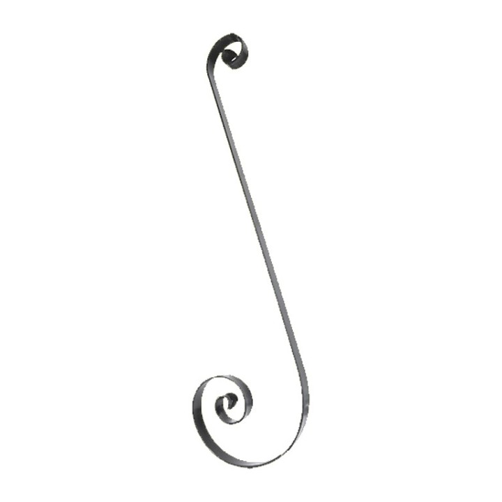 Volute en forme de S en queues de carpes hauteur 1350mmx350mm