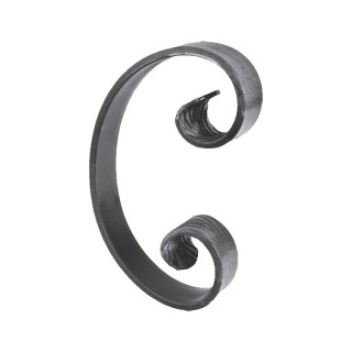 Volute en forme de C en queues de carpes hauteur 250mmx150mm