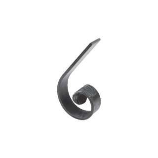 Volute en forme de demi C en queues de carpes hauteur 210x125mm