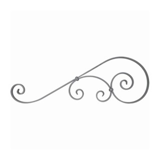 Volutes décoratives assemblées en rond ø12mm ou plat de 20x6mm