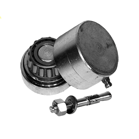 Pivot roulement bas 45mm 30x30mm pour fortes charges avec graisseur