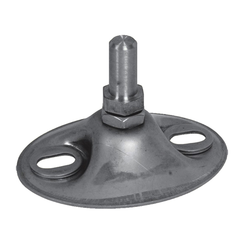 Crapaudine INOX 90x70mm Axe 12mm rglable de 10mm en hauteur