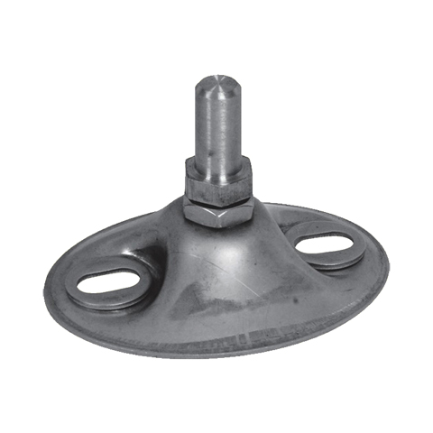 Jonction de crapaudine 40x40mm trou 12mm aluminium pour tube