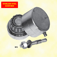 Pivot bas en INOX 45mm pour 30x30m